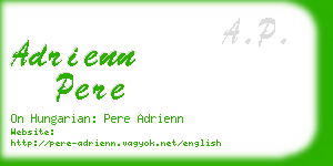 adrienn pere business card